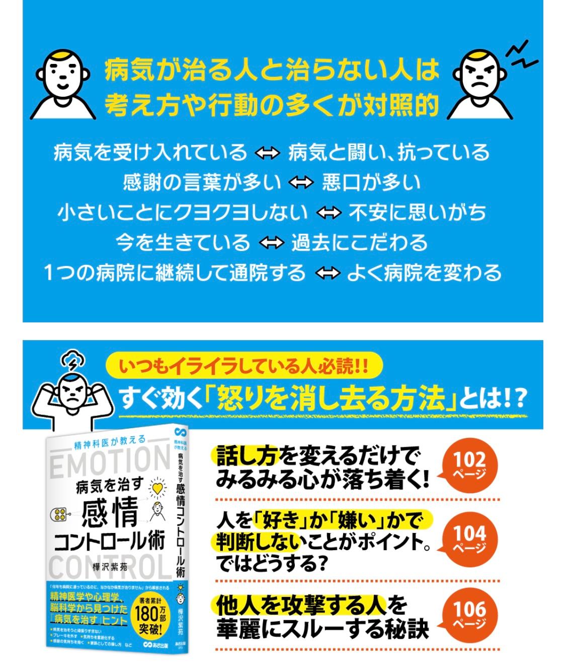 精神科医が教える病気を治す 感情コントロール術 樺沢 紫苑 (著) /楽読